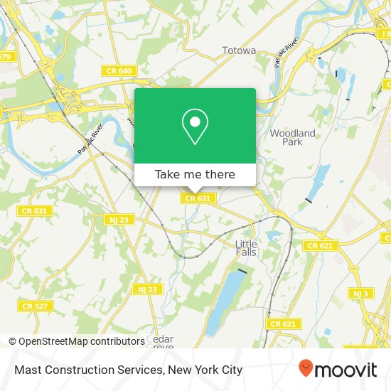 Mast Construction Services map