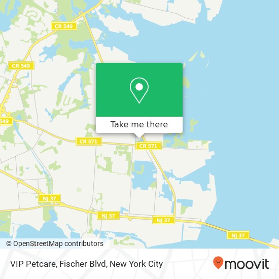VIP Petcare, Fischer Blvd map