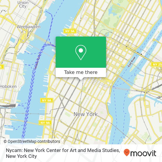Nycam: New York Center for Art and Media Studies map