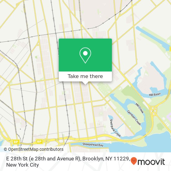 E 28th St (e 28th and Avenue R), Brooklyn, NY 11229 map