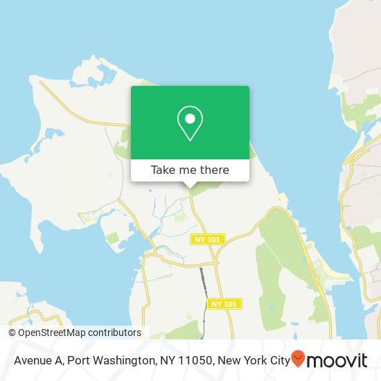 Avenue A, Port Washington, NY 11050 map