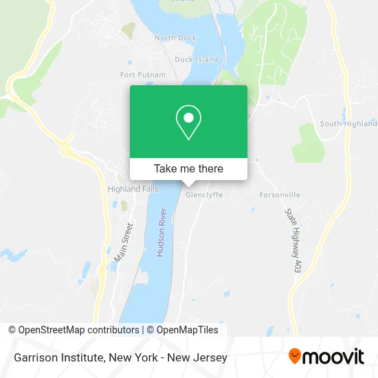 Garrison Institute map