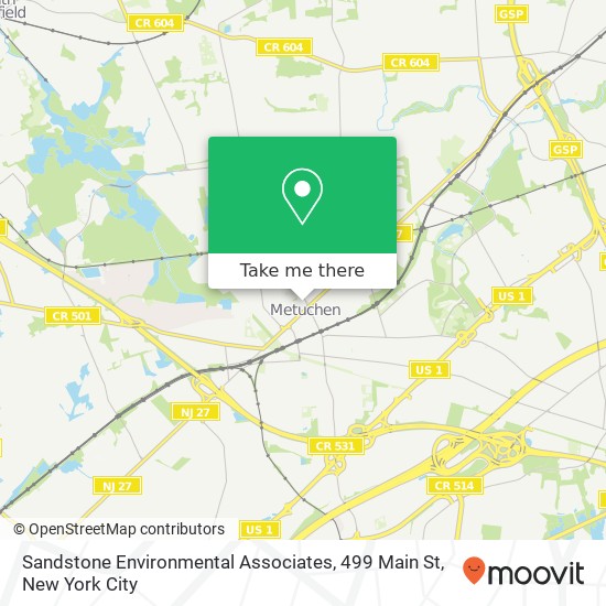 Sandstone Environmental Associates, 499 Main St map