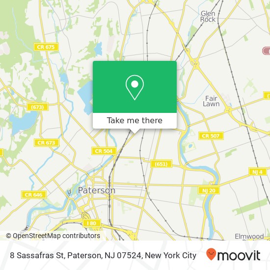 8 Sassafras St, Paterson, NJ 07524 map