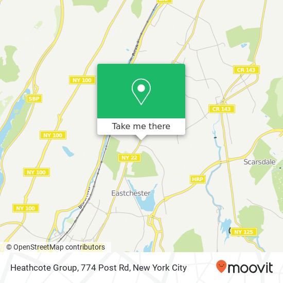 Mapa de Heathcote Group, 774 Post Rd