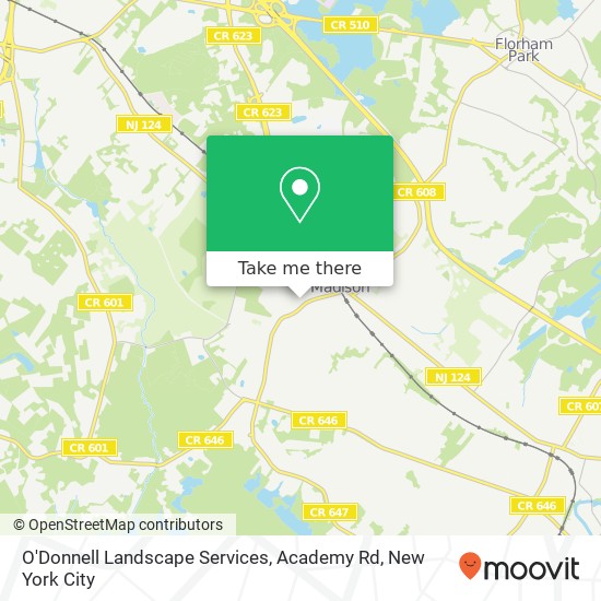 O'Donnell Landscape Services, Academy Rd map