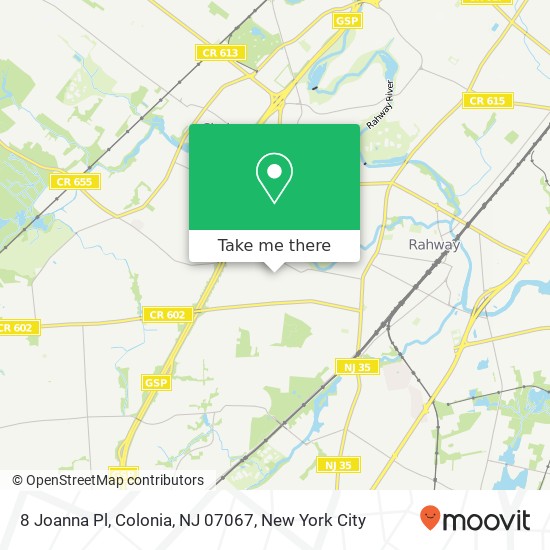 8 Joanna Pl, Colonia, NJ 07067 map