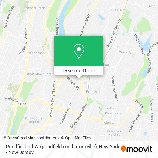 Pondfield Rd W (pondfield road bronxville) map