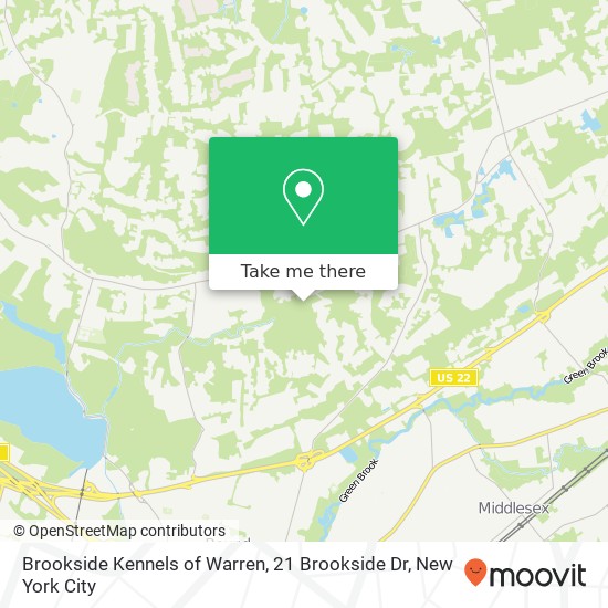 Brookside Kennels of Warren, 21 Brookside Dr map