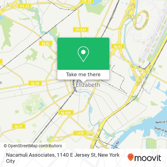 Nacamuli Associates, 1140 E Jersey St map
