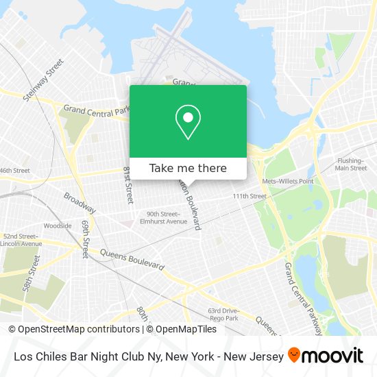 Los Chiles Bar Night Club Ny map
