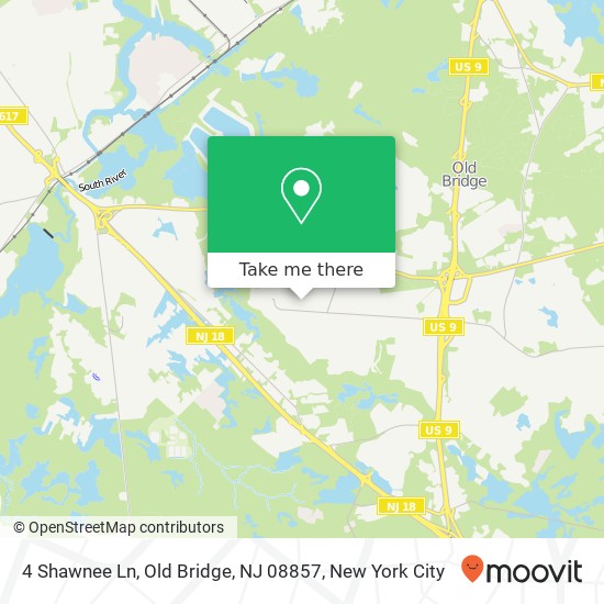 4 Shawnee Ln, Old Bridge, NJ 08857 map