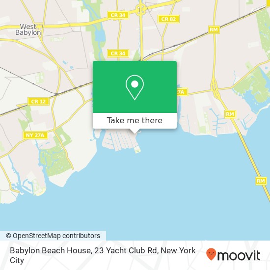 Mapa de Babylon Beach House, 23 Yacht Club Rd