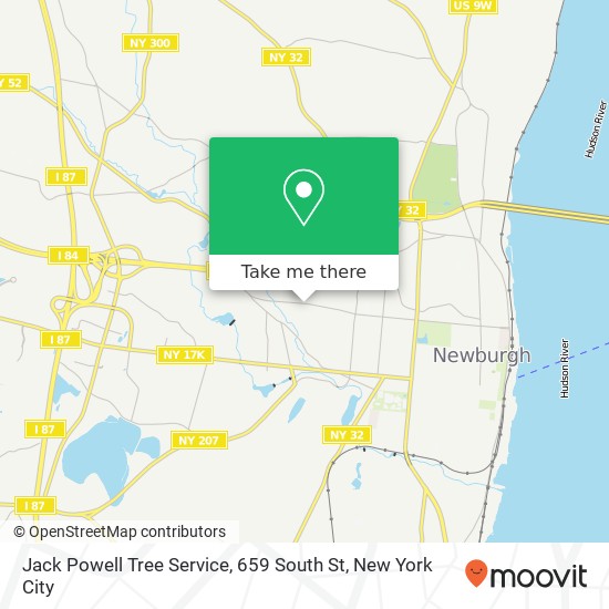 Mapa de Jack Powell Tree Service, 659 South St