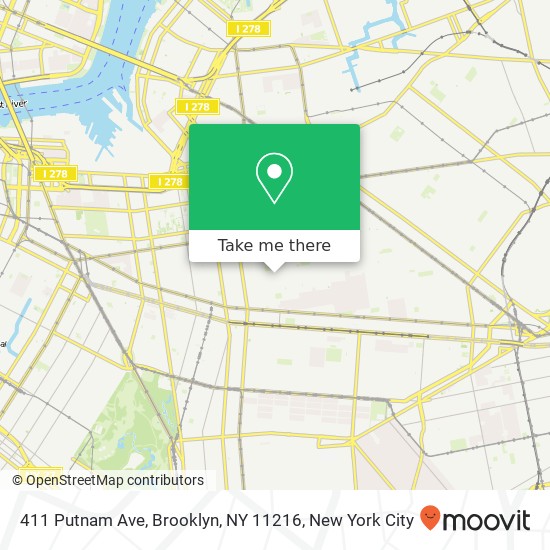 411 Putnam Ave, Brooklyn, NY 11216 map