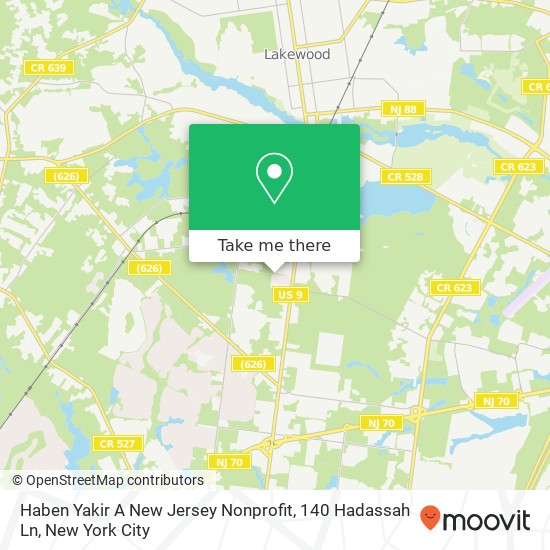 Haben Yakir A New Jersey Nonprofit, 140 Hadassah Ln map