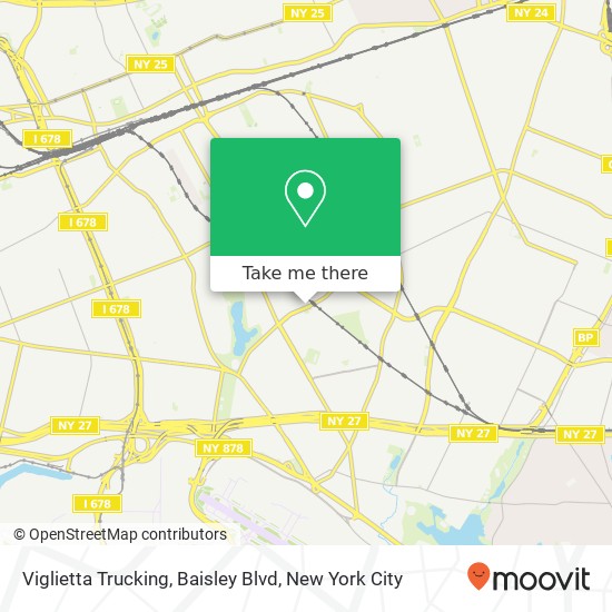 Viglietta Trucking, Baisley Blvd map