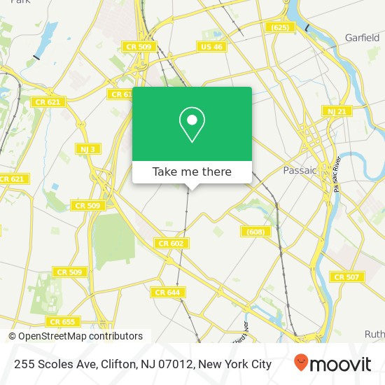 255 Scoles Ave, Clifton, NJ 07012 map