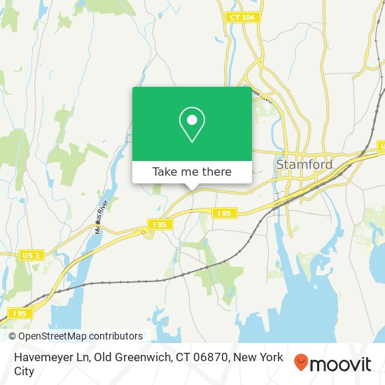 Mapa de Havemeyer Ln, Old Greenwich, CT 06870