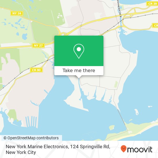New York Marine Electronics, 124 Springville Rd map