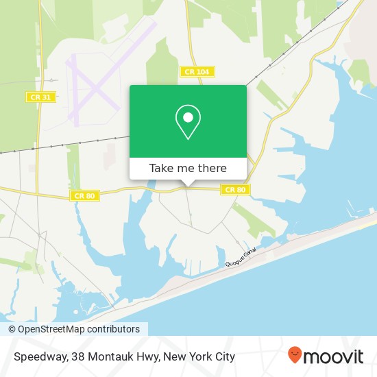 Speedway, 38 Montauk Hwy map