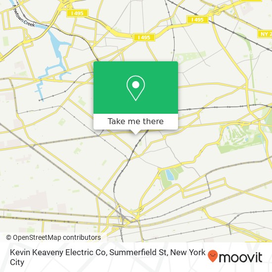 Kevin Keaveny Electric Co, Summerfield St map