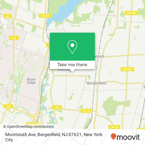 Monmouth Ave, Bergenfield, NJ 07621 map
