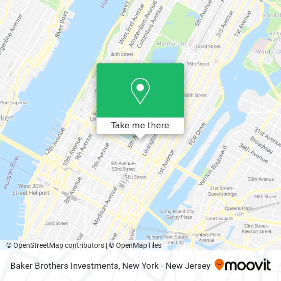 Baker Brothers Investments map