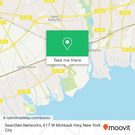 Searchen Networks, 617 W Montauk Hwy map