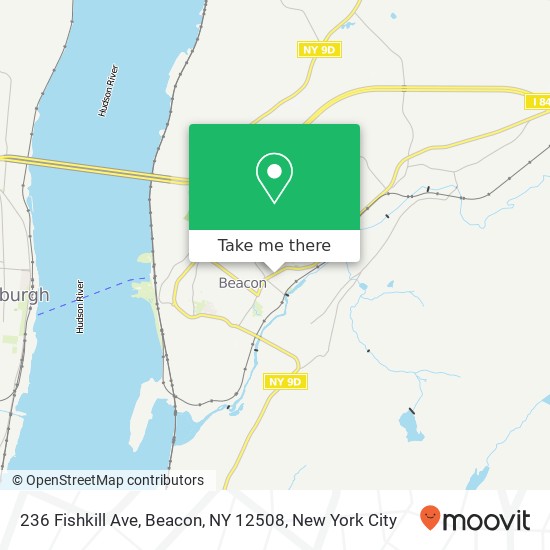 Mapa de 236 Fishkill Ave, Beacon, NY 12508