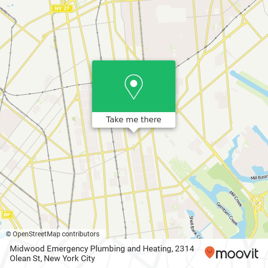 Midwood Emergency Plumbing and Heating, 2314 Olean St map