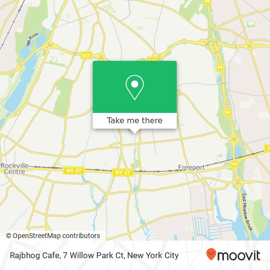 Mapa de Rajbhog Cafe, 7 Willow Park Ct