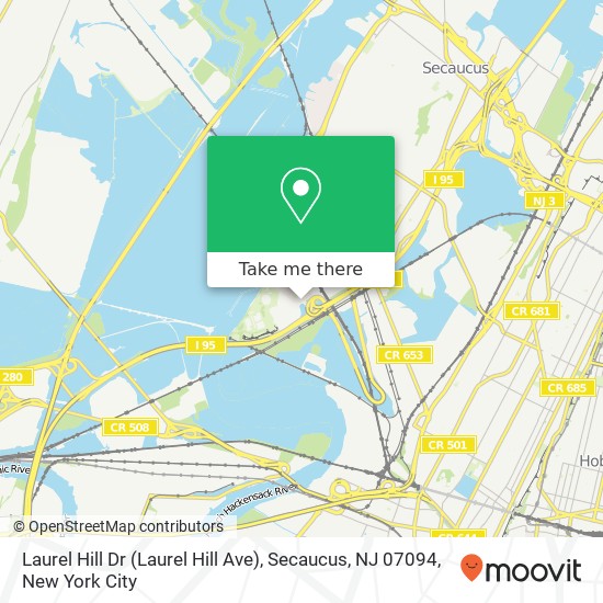 Laurel Hill Dr (Laurel Hill Ave), Secaucus, NJ 07094 map