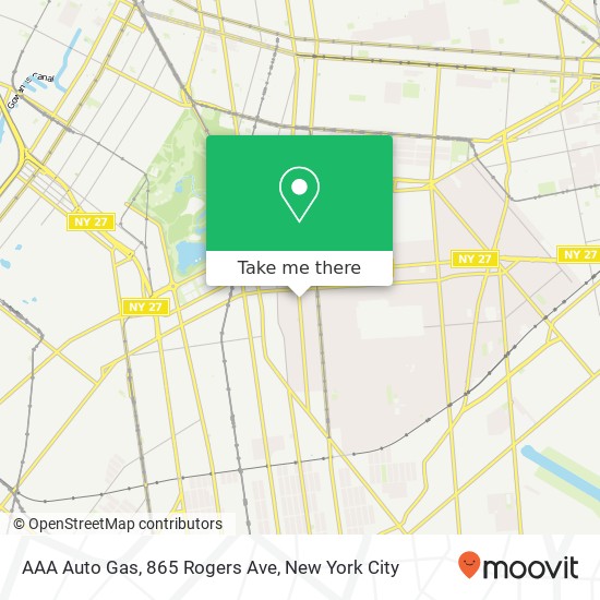 AAA Auto Gas, 865 Rogers Ave map