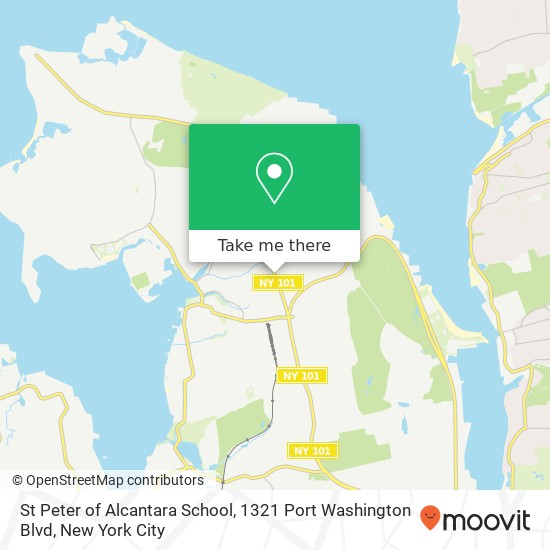 Mapa de St Peter of Alcantara School, 1321 Port Washington Blvd