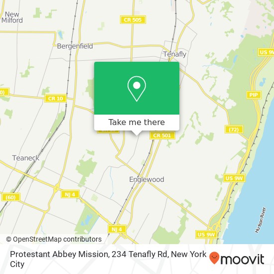 Mapa de Protestant Abbey Mission, 234 Tenafly Rd