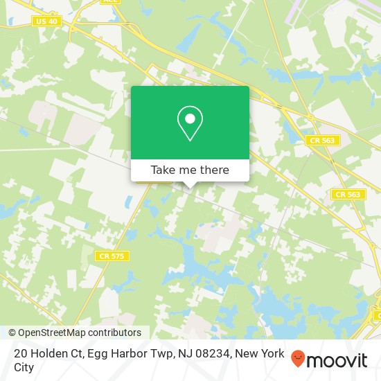 20 Holden Ct, Egg Harbor Twp, NJ 08234 map