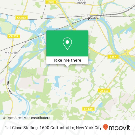 1st Class Staffing, 1600 Cottontail Ln map