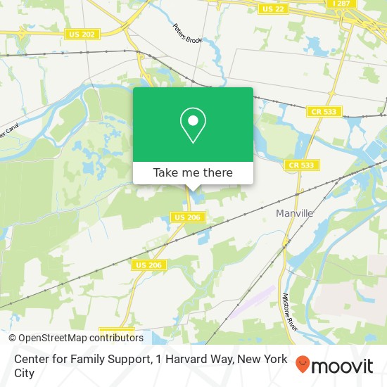 Center for Family Support, 1 Harvard Way map