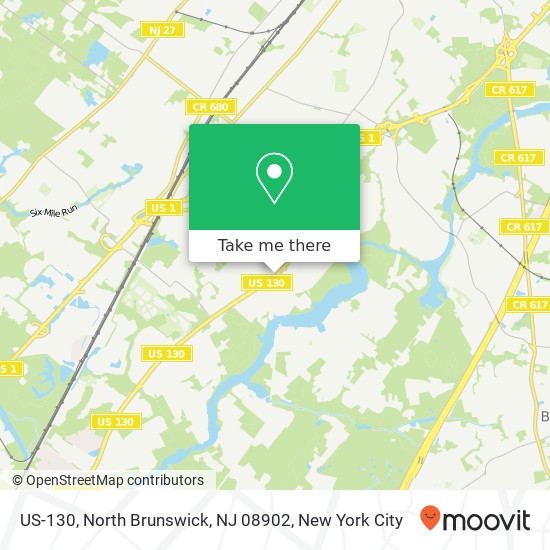 US-130, North Brunswick, NJ 08902 map
