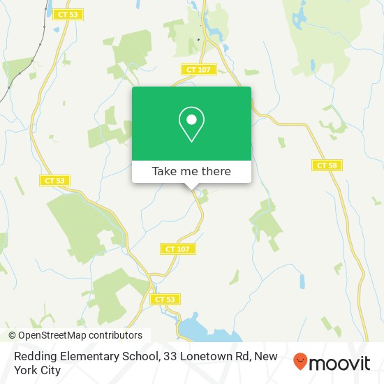 Redding Elementary School, 33 Lonetown Rd map