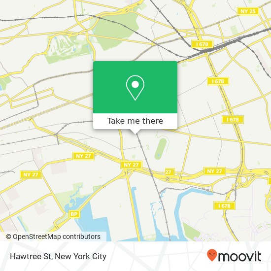 Mapa de Hawtree St, Ozone Park (JAMAICA), <B>NY< / B> 11417