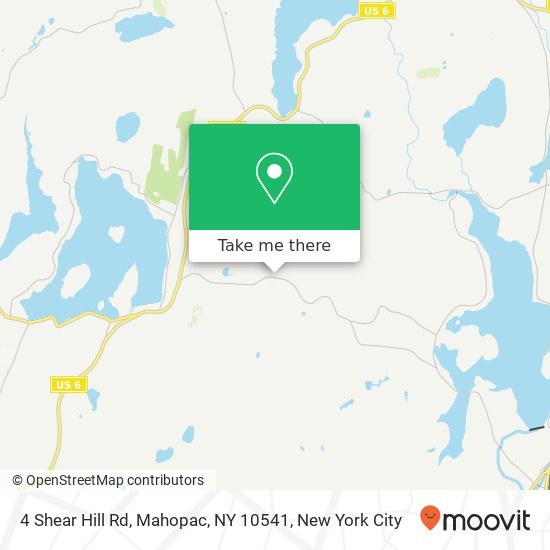 Mapa de 4 Shear Hill Rd, Mahopac, NY 10541