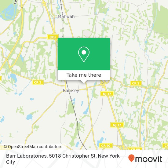 Barr Laboratories, 5018 Christopher St map