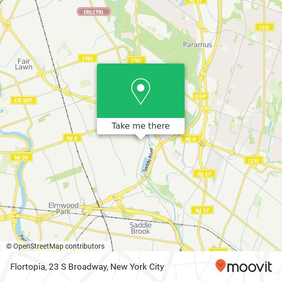 Mapa de Flortopia, 23 S Broadway