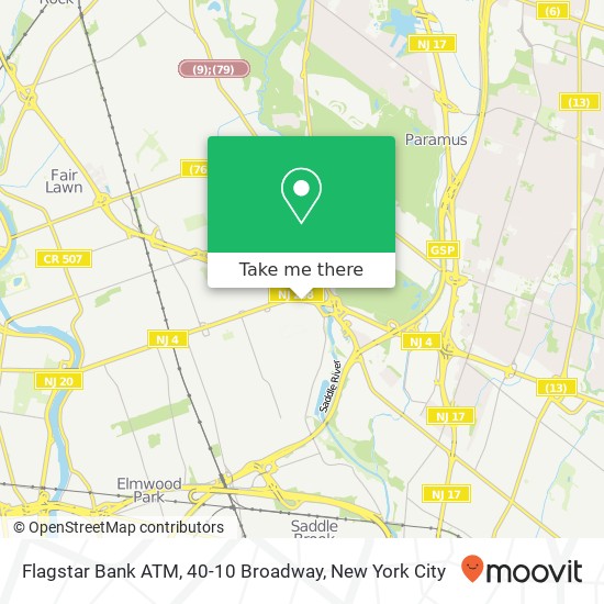 Mapa de Flagstar Bank ATM, 40-10 Broadway