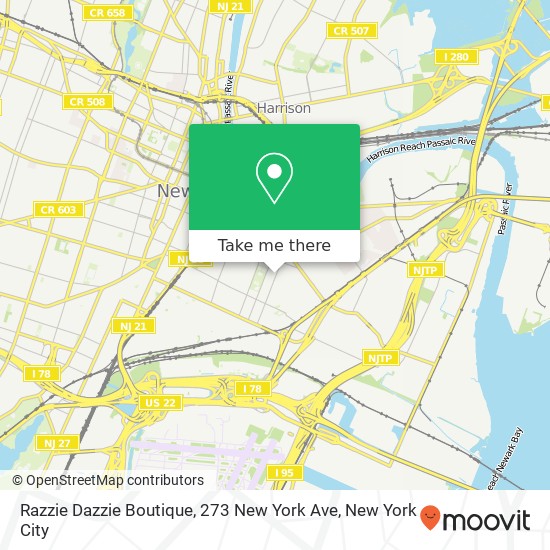 Mapa de Razzie Dazzie Boutique, 273 New York Ave