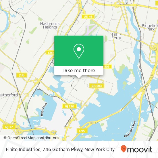 Finite Industries, 746 Gotham Pkwy map