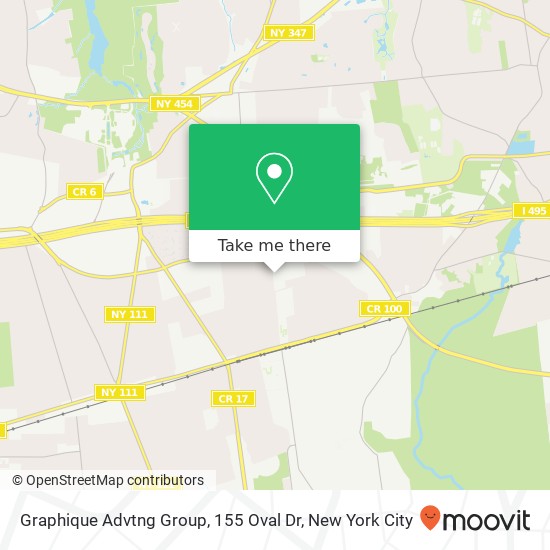 Mapa de Graphique Advtng Group, 155 Oval Dr