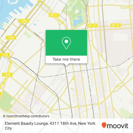 Mapa de Element Beauty Lounge, 4311 18th Ave